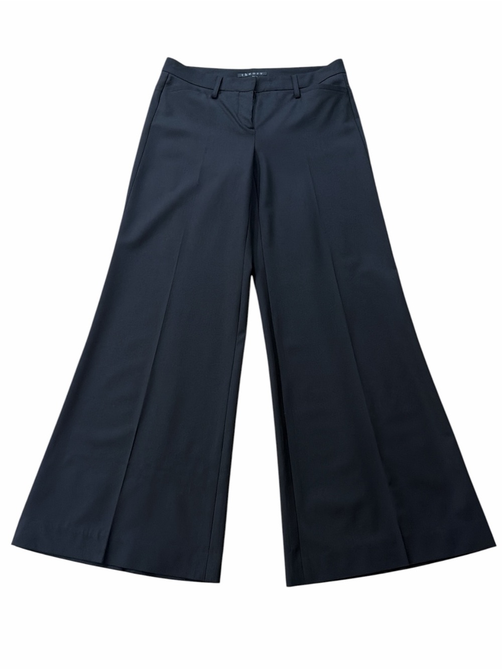 Theory Black Wide-Leg Pants